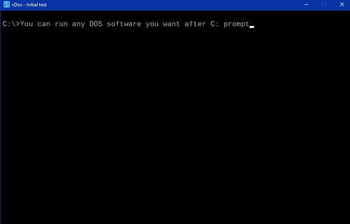 Vdos Run Any Dos Software Windows10