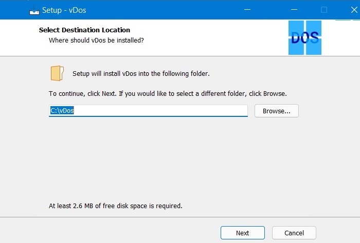Vdos Setup Windows11 Vdos Folder