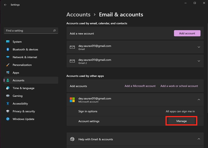 Change Account Name Manage Microsoft Account