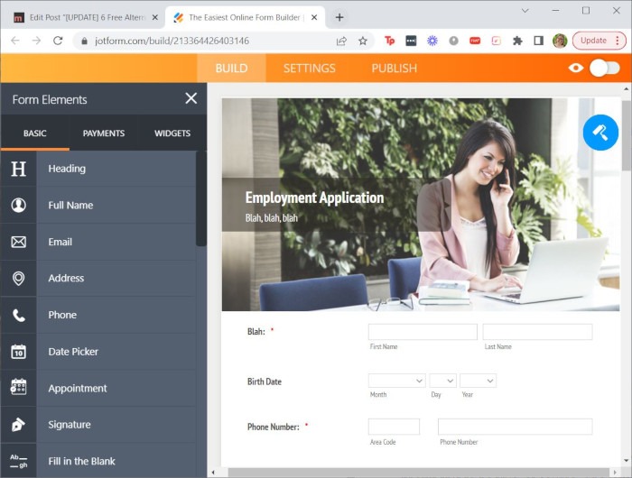 Google Forms Alternatives Jotform Create