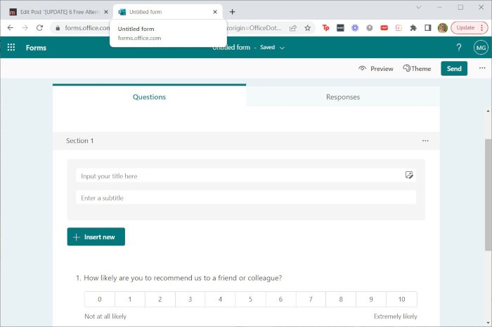 Google Forms Alternatives Microsoft Design