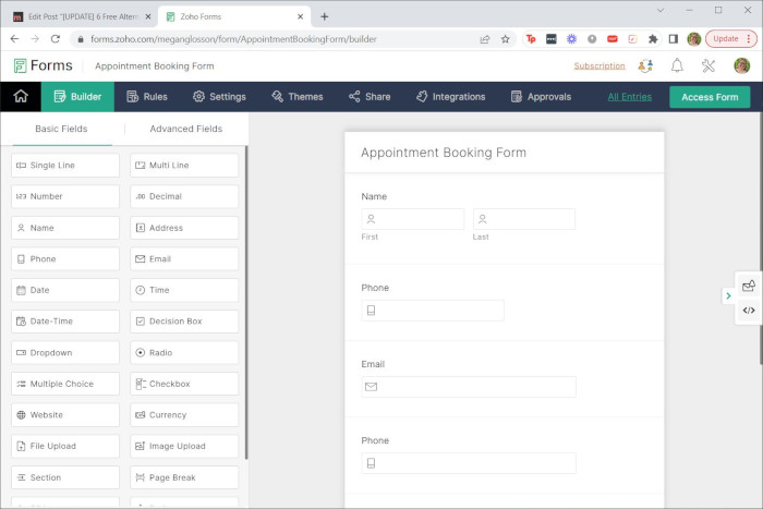 Google Forms Alternatives Zoho Create