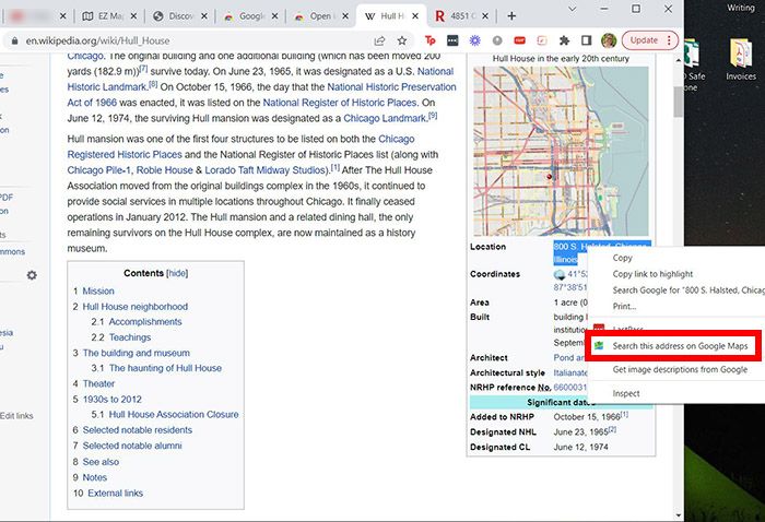 Google Maps Extensions Direct Search