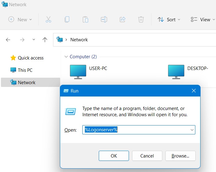 List Environment Variables Logonserver Windows11