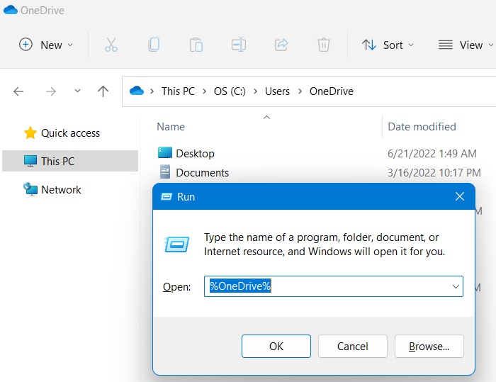 List Environment Variables Onedrive Folder Windows11