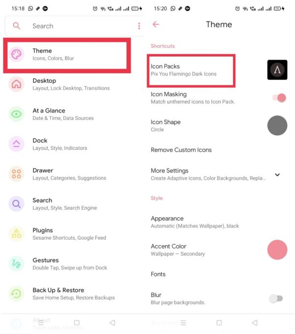 Make Android Phone Look Like Google Pixel Lawnchair Settings