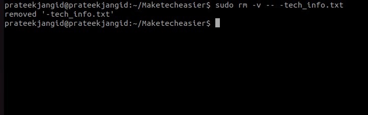 Remove A File That Has In Its Name Using Rm Command