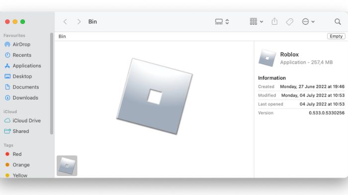 Roblox Mac Bin