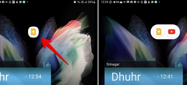 Samsung Galaxy Fold Pop Up View Multiple Apps