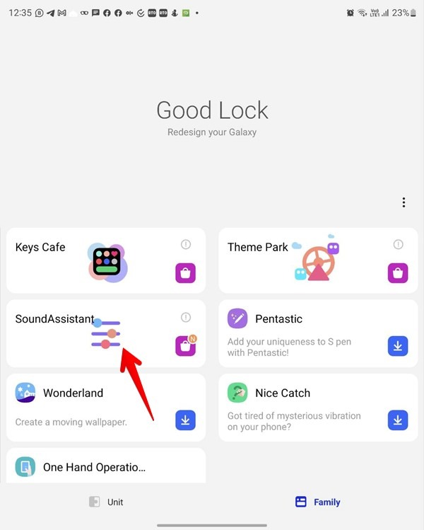 Samsung Galaxy Fold Sound Assistant Install