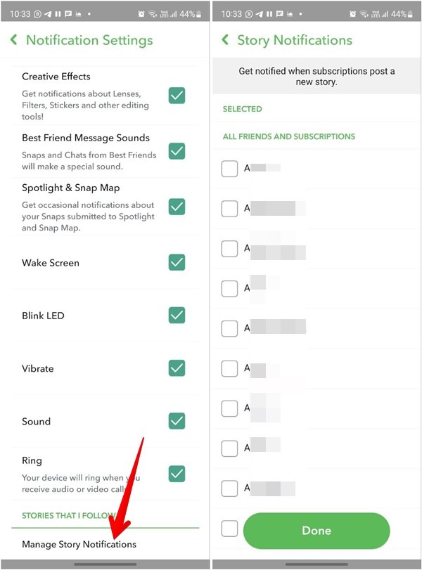 Snapchat Account Notifications Story