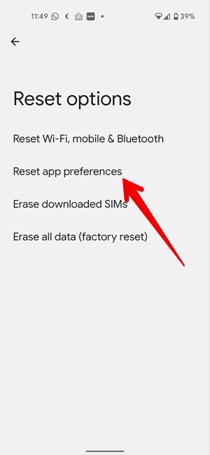 Snapchat Settings Android Reset Preferences
