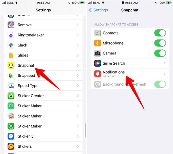 Snapchat Settings Iphone