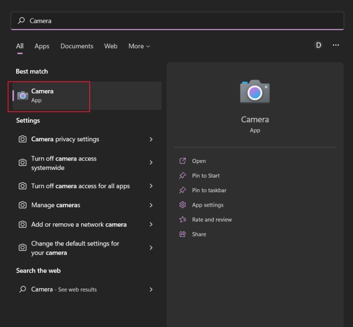 Test Your Webcam Camera App