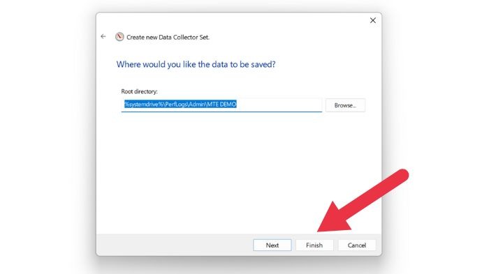 Windows Perfmon Finish