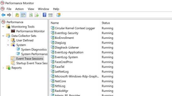 Windows Performancemeter Events