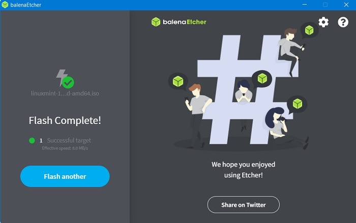Windows Usb Bootable Balenaetcher Flash Completed