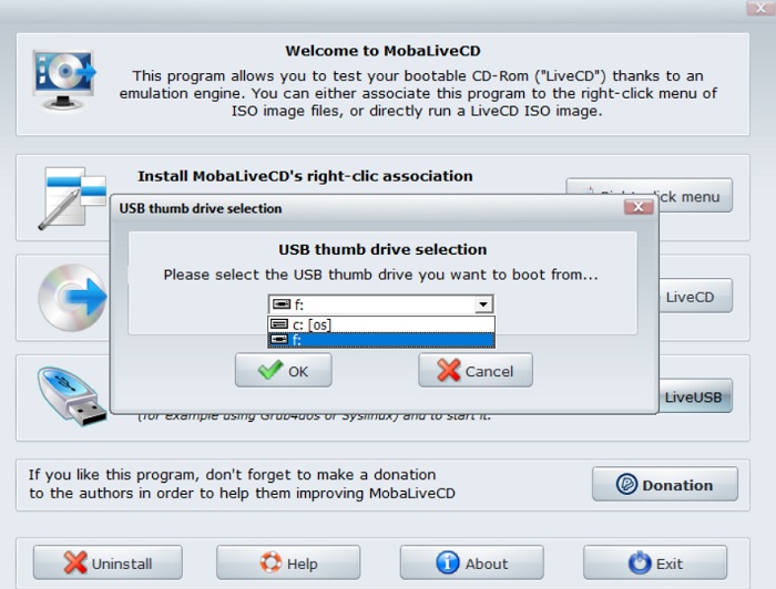Windows Usb Bootable Mobalivecd Choose Usb Drive