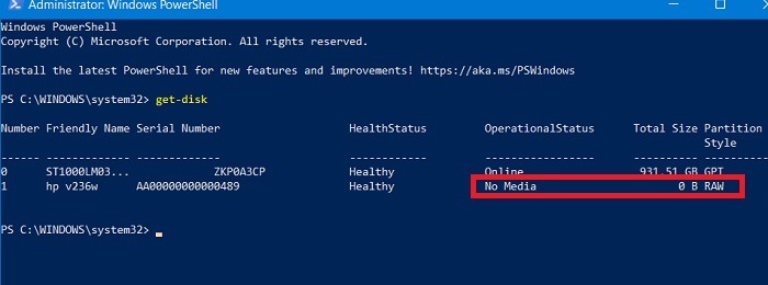 Windows Usb Bootable Powershell Get Disk