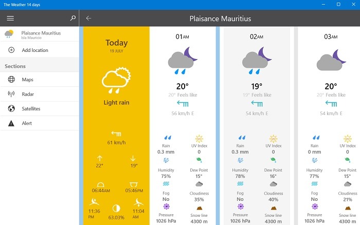 Windows Weather Apps Theweather14days Details