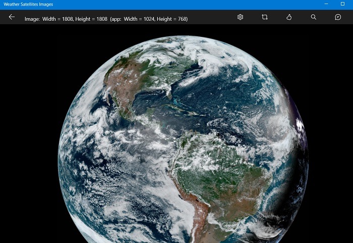 Windows Weather Apps Weather Satellite Images Macro View Windows11