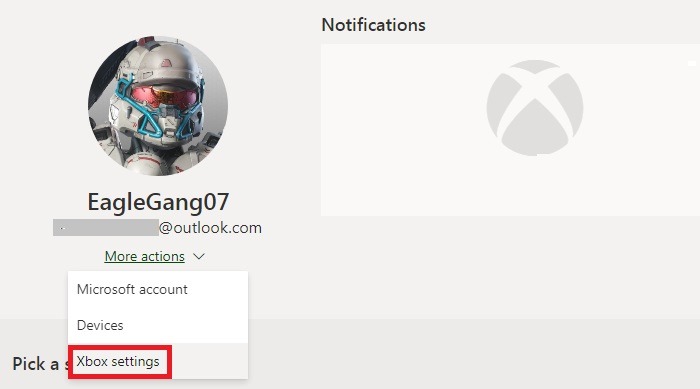 Xbox Person Bought Account Settings