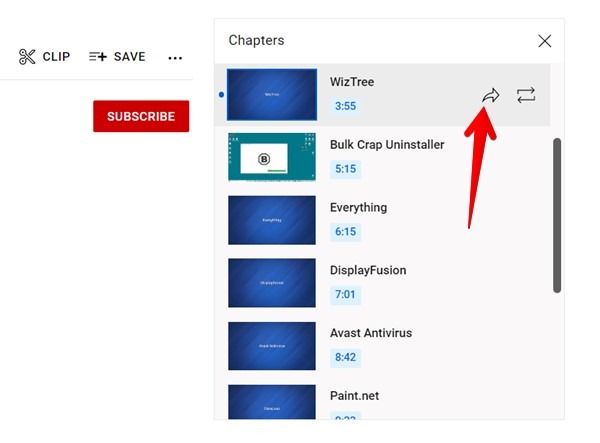 Youtube Chapter Share