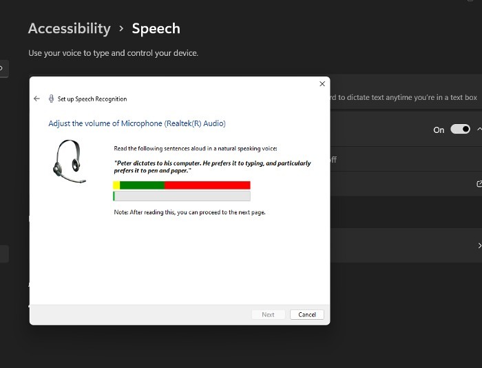 Accessibility Speech