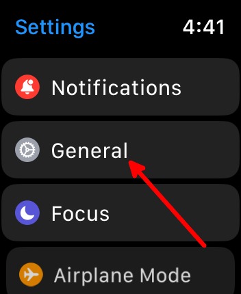 Apple Watch Battery Settings General