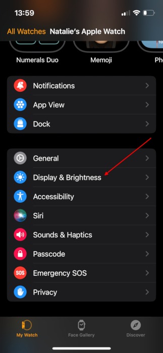 Apple Watch Battery Display And Brightness