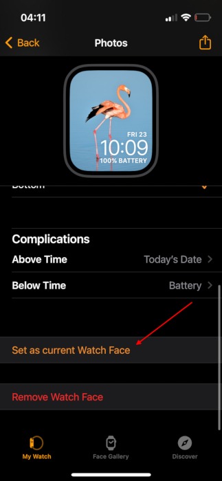 Apple Watch Battery Watch App My Faces Set
