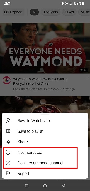 Block Channels Youtube Mobile Dont Like