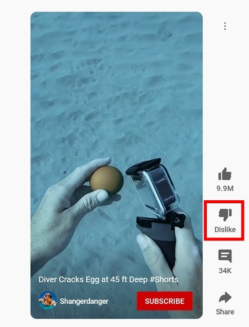 Block Channels Youtube Pc Dislike Short