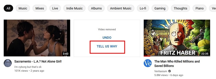 Block Channels Youtube Pc Tell Us Why Not Interested