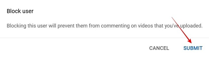 Block Channels Youtube Warning Submit
