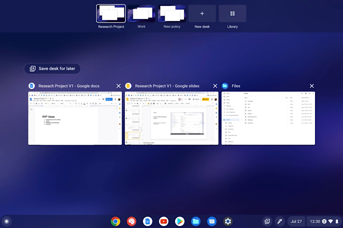 Chromeos New Productivity Features Multitasking