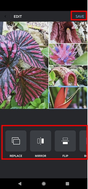 Create Collages Instagram Layout App Edit Options