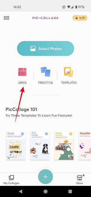 Create Collages Instagram Piccollage App Grids