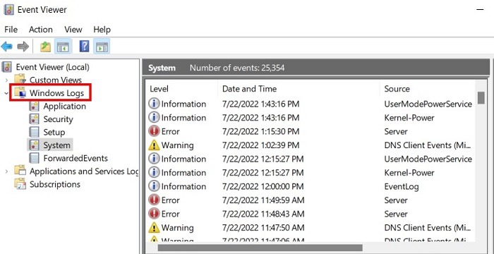 Easy Ways To Check Pc Health Event Viewer Windows Logs