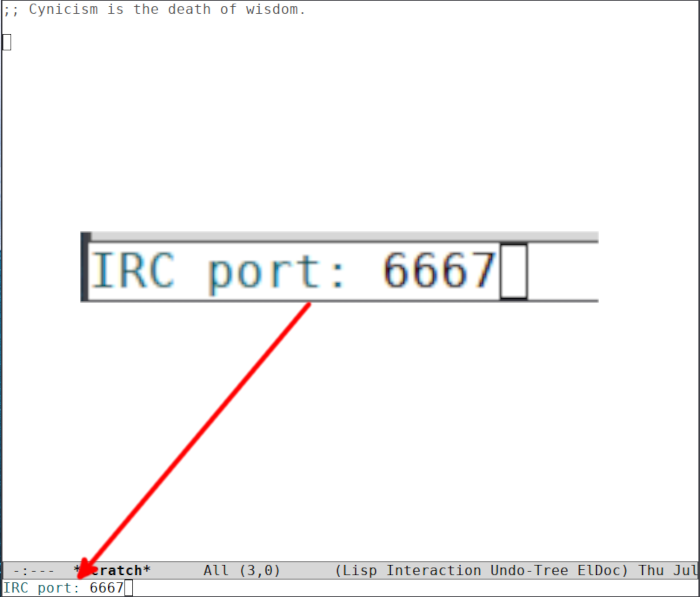 Emacs Irc 08 Irc Server Port Prompt
