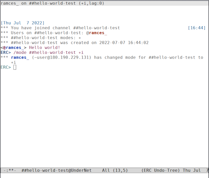 Emacs Irc 14 Undernet Operator Command