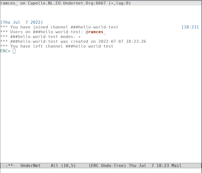 Emacs Irc 15 Undernet Leave Channel