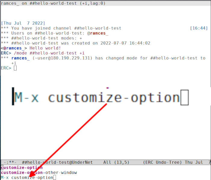 Emacs Irc 19 Customize Option Command