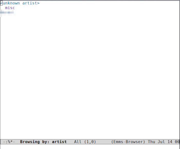 Emacs Music 18 Emms Music Browser