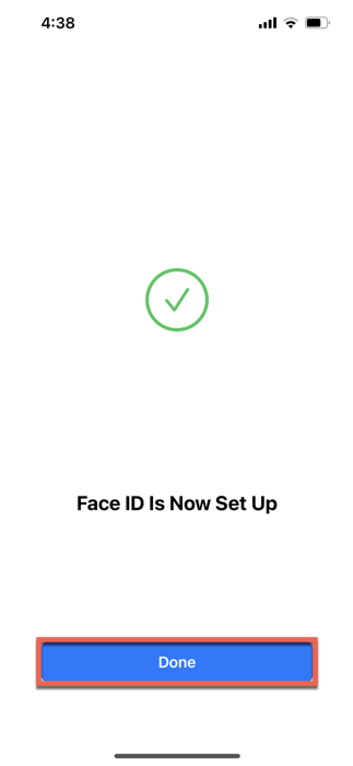 Face Id Is Now Set Up