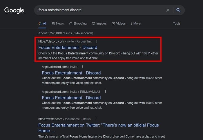 Find Discord Servers Google Specific Term
