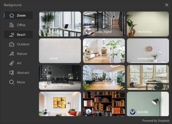 Finecam Background Library