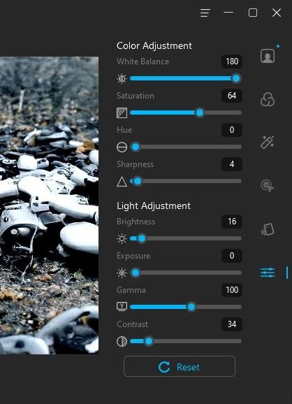 Finecam Colour Settings