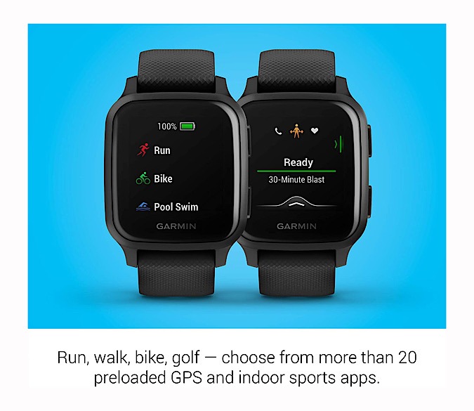 Garmin Venu Sq Music Smartwatch Fitness
