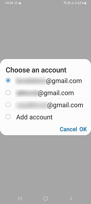 Gplay Something Went Wrong Choose Account